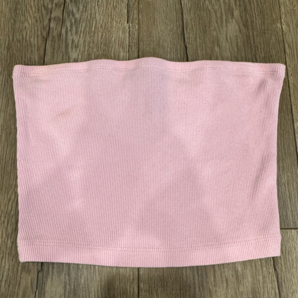 Forever 21 Light Pink Ribbed Mini Skirt